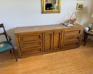 Thomasville dresser, two nightstands and armoire