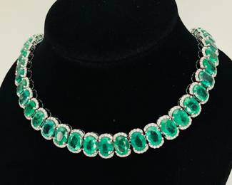 Platinum Emerald and Diamond