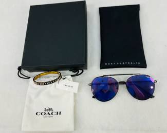 Coach Bangle Bracelet and Quay Sunglasses