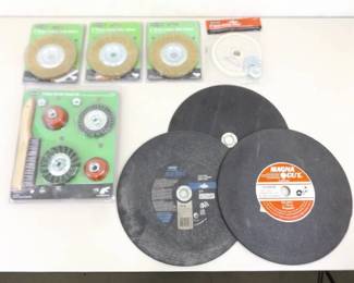 Large Lot of NEW etc. Cutting, Polishing, Sanding, etc. Wheels

