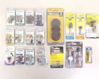 Lot of NEW Dremel etc. Sanding, Polishing, Cutting, etc. Bits
