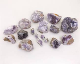Lot of Raw Amethyst Geode Specimens
