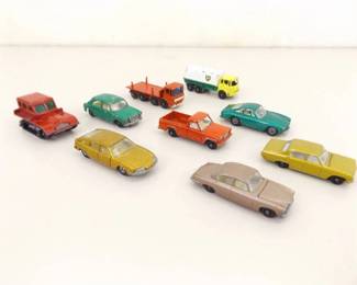 Lot of 10 Vintage Lesney Matchbox Cars
