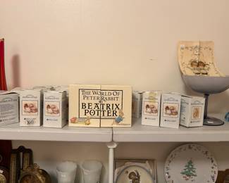 Beatrix potter figures and books