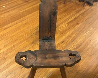 Antique birthing chair