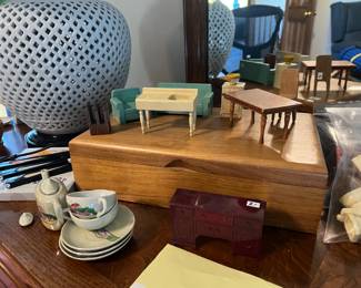 Vintage dollhouse furniture