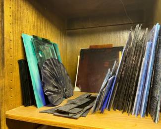 Colored glass for stained glass 