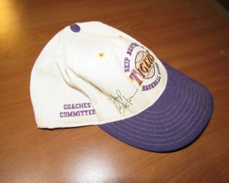 Skip Bertman autographed cap