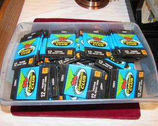 Packs of sports cards
