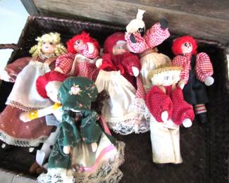 Handmade clothes pin dolls