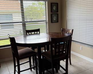 Bar Height Table and Chairs