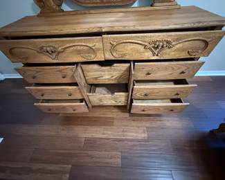 Antique Victorian Eastlake Style Walnut Vanity Chest