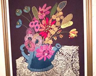 Crewel work picture