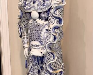 Vintage/Antiq. Porcelain Bodhisattva Buddha Statue