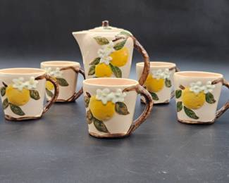 Vtg. Orchard Orange Blossom 6-Piece Pitcher Set