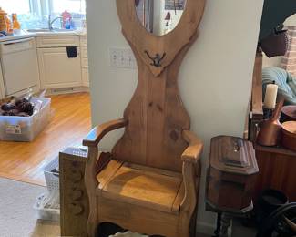 Hall tree with bench