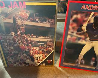 Vintage Sports Michael Jordan & Andre Dawson