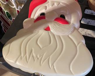 Perfect Side of Blow Mold Santa Face