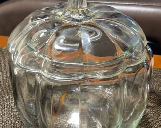 Vintage Anchor Hocking Glass Pumpkin