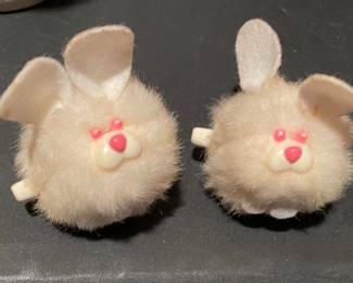 Vintage TOMY wind up bunnies 1970's