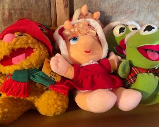 Vintage Christmas Muppet Dolls, New with Tags
