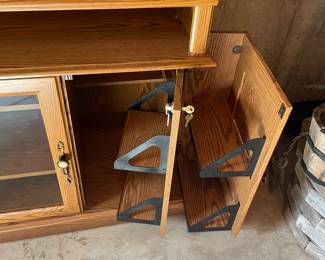 Audio Cabinet, hidden side that locks