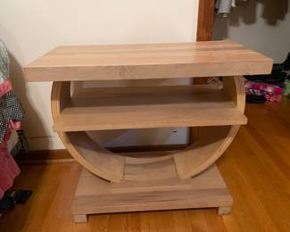 Vintage 1920's Circa Art Deco Maple Side Table, very unique!