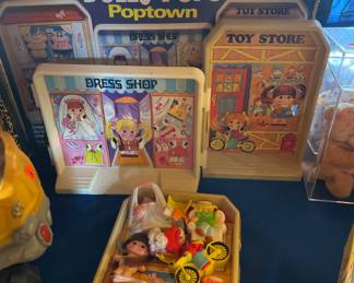 Vintage Dolly Pops Poptown Set, NICE