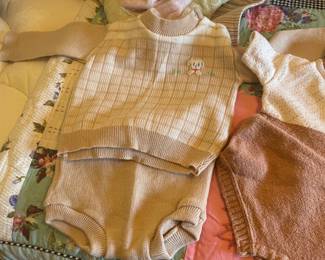 Vintage Crocheted Infant Suits
