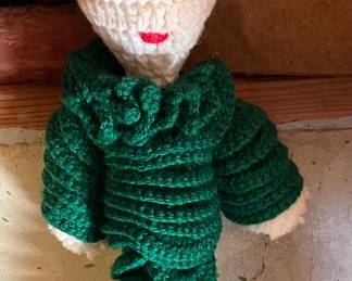 Handmade Crocheted Leprechaun Doll