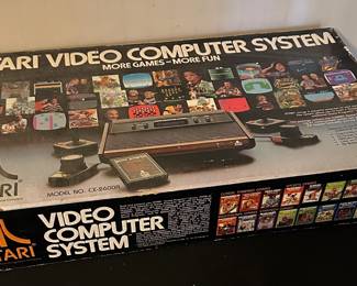 Atari 2600 Video Computer System, model number CX-2600A With the original box