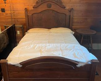 Eastlake Walnut Victorian Bed