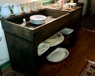 Antique dry sink
