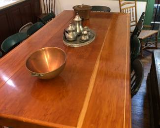 Amish made drop leaf harvest table