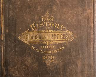 1798-1878 History of Geauga & Lake Counties, OH. Covers are tight all illustrations present, overall good condition! 
