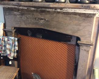 Antique mantle piece $250, must be detached (somehow) from wall
