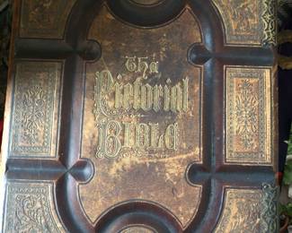 A big beautiful old bible just stuffed with things like hair, newspaper clippings, letters etc. Appears to have come from the Crane family of Columbus & Bethel, Ohio 