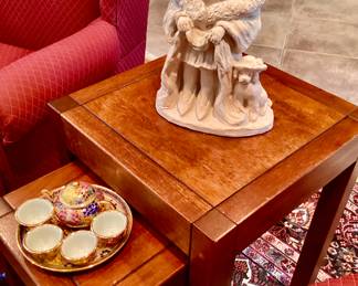 Nesting Wooden Side Tables