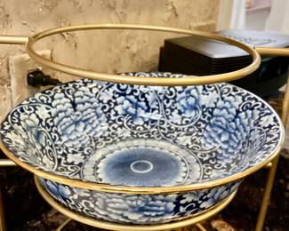 Made in Thailand Blue and White Porcelain Bowl