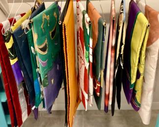Assortment of holiday runners and flags