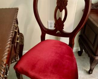 Carved French Side Chair 