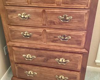 Broyhill Five Drawer Highboy Chest of Drawers
