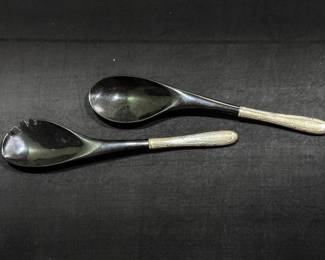 Sold silver handle spoons