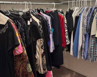 Women’s and men’s clothing 