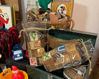 Vintage wooden blocks 