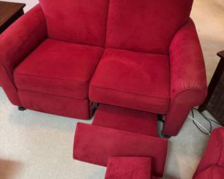 Lazy boy loveseat reclines on both sides, great for a media room