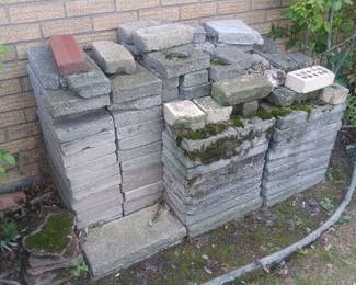 Concrete patio blocks. Ask to see