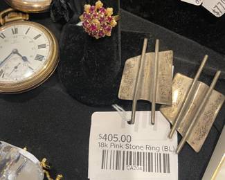 18k Pink Stone Ring 