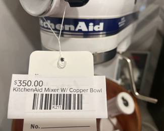 KitchenAid Mixer w/ Copper Bowl 