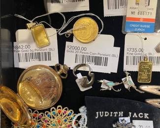 Gold 20 Pesos Coin Pendant, Fine Gold 5g Pendant 